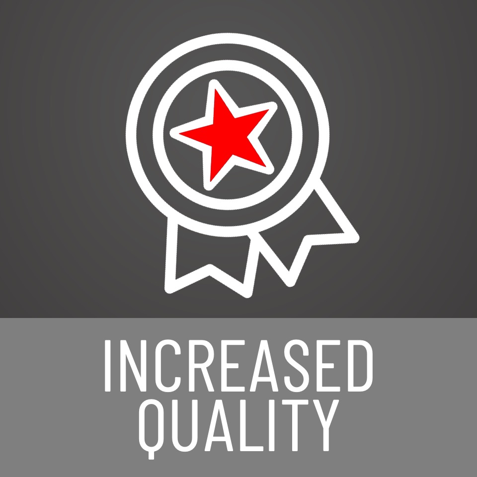 increase quality logo
